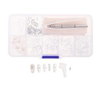 HIAKDOFT Kit de Reparación de Almohadillas Nasales de Silicona Suave Cámara de Aire para Gafas, 30 Pares Antideslizantes Cómodos para Monturas Variadas Herramientas de Instalación, Uso