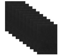 HIAKDOFT Láminas de Esponja A4 Negras sin Adhesivo, 10 Piezas, Papel para Manualidades Purpurina, Flexible y Decorativo para Bricolaje, Decoración y Proyectos Creativos