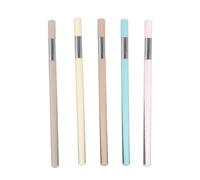 HIAKDOFT Lápices Reutilizables Eternos sin Tinta 5 Unidades Mango Transparente Multicolor Marrón Beige Lavanda Azul Gris para Dibujo Escritura Escolar y Arte Creativo