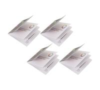 HIAKDOFT Libro de Gráficos para Pruebas de Daltonismo 4 Hojas Láminas para Detección de Deficiencia Cromática Portátil y Resistente para Evaluación Visual Casa y Clínica