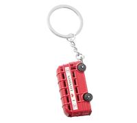 HIAKDOFT Llavero Decorativo de Autobús Británico Vintage Colgante Retro de Recuerdo de Viaje a Londres Llavero Ligero y Resistente para Coleccionistas Souvenir Turístico Compacto