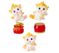 HIAKDOFT Miniaturas de Dragones Semitransparentes Adorables para Decoración de Micro Paisajes y Escritorio Figuras de Ligeras y Resistentes para Jardines Miniatura y Terrarios