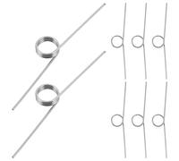 HIAKDOFT Muelles de Torsión de Acero para Cubo de Basura 8 Piezas Resorte Ajustable en V 09X9X180° Componente Mecánico para Tapa Cierre Hermético y Control de Olores Repuesto para