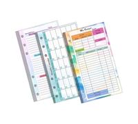 HIAKDOFT Organizador de Facturas con Diseño Elegante y Flexible Planificador Mensual sin Fecha con Seguimiento de Gastos Recargable para Ahorro y Gestión Financiera Personal