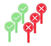 HIAKDOFT Paleta de Votación Manual Portátil 6 Piezas para Jueces de Juego, 3 Rojas y 3 Verdes, Espuma Flexible para Aula y Actividades Escolares