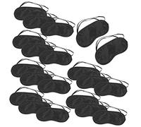 HIAKDOFT Para Ojos 20 Piezas, Antifaz Ligero De Poliéster y Seda Artificial, Cobertura Antirreflejo, Cómodo Para Dormir En Casa, Viajes y Avión, Eficaz Luz Para Adultos