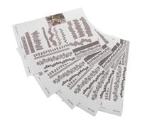 HIAKDOFT Pegatinas de Suelo Autoadhesivas para Mini Casas de Muñecas, 5 Piezas Recortables de Vinilo Textura 3D para Jardín de Hadas y Bandeja de Arena, Azulejos Decorativos Resistentes