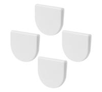 HIAKDOFT Pinzas Autoadhesivas para Cortina de Ducha 4 Unidades Blancas Clips Resistentes para Forro y Cortinas Gruesas Fijación sin Perforaciones para Baño y Ducha