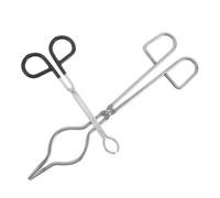 HIAKDOFT Pinzas para Varillas de Moxa 2 Piezas Pequeña y Grande, Abrazaderas de Metal Resistentes al Calor para Moxibustión Profesional, Herramienta Segura y Portátil para Terapia