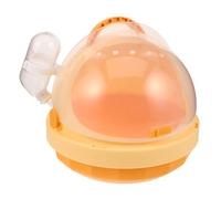 HIAKDOFT Portable Pequeño Contenedor para Mascotas con Botella de Agua Automática Jaula de Plástico para Transporte de Hámster Cobaya y Erizo Hábitat Cómodo y Fácil de Limpiar para Viajes