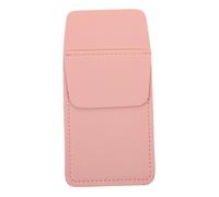 HIAKDOFT Protector de Bolsillo para Camisa de Funda Doble de Piel Gruesa Rosa para Bolígrafos y Lápices Organizador Portátil y Duradero para Almacenamiento Compacto