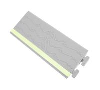 HIAKDOFT Rampa de Goma para Robot Aspirador 25x5 Cm Antideslizante Plástico Gris Brillo para Umbrales Interiores Escalones Hogar Uso Múltiple