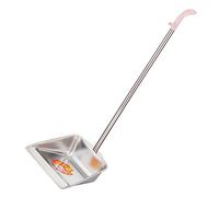 HIAKDOFT Recogedor Metálico de Basura con Mango Pala de Limpieza Resistente y Duradera Recogedor Vertical Multifuncional para Hogar Cocina y Oficina Diseño Ergonómico sin Doblar la Espalda