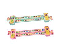 HIAKDOFT Regla De Cálculo Aditiva De 3 Piezas para Educación Infantil, Material Plástico Flexible Rosa, Herramienta Matemática para Aprendizaje y Desarrollo Escolar