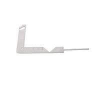 HIAKDOFT Regla Guía de Encuadernación de Libros de Acero Inoxidable, Herramienta Multifuncional para Scrapbooking y Portadas de Álbumes, Regla de Metal para Corte y Posicionamiento DIY, Uso