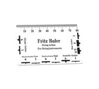 HIAKDOFT Regla Medidora para Altura de Cuerdas de Guitarra Accesorio Portátil de Plástico para Medir Acción y Distancia Guitarras Acústicas y Eléctricas