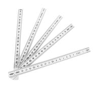 HIAKDOFT Regla Plegable de Metros Herramienta Métrica Portátil con Bisagras Internas sin Bordes Resistente la Corrosión Escala Profunda para Mediciones Precisas Carpintería y Construcción