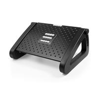 HIAKDOFT Reposapiés Ergonómico Ajustable Altura, Plataforma Triangular Antideslizante De Plástico y Metal, Soporte Cómodo para Oficina, Hogar y Biblioteca