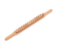 HIAKDOFT Rodillo De Masaje Corporal De Madera De Haya 52 Cm, Varilla Raspadora Lisa Para Masaje De Espalda y Acupuntura, Equipo Portátil Para Maderoterapia y Relajación En Salón y Uso Doméstico