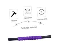 HIAKDOFT Rodillo Masaje Muscular Premium para Cuerpo y Piernas Palillo Masajeador Ergonómico con Eje Elástico para Relajación y Alivio Post-ejercicio para Hombres y Mujeres Color Púrpura