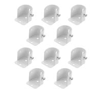 HIAKDOFT Soporte de Varilla Brida de Acero Inoxidable para Barra de Cortina, 10 Piezas, Diámetro 2.5-2.9 Cm, Soporte Central para Barra de Armario y Ducha, Montaje en Pared para Hogar