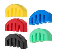 HIAKDOFT Sordina para Violín y Viola de Goma Clip de Puente Silenciador de Cinco Garras Kit 5 Piezas Colores Amarillo Rojo Verde Negro y Azul para Práctica Silenciosa y Conciertos