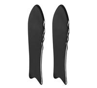 HIAKDOFT Tabla de Guasha de Cuerno de Buey en Forma de Pez 2 Piezas Herramienta de Gua Sha Facial y Corporal Portátil Masajeador para Cuello y Espalda Raspador Natural para Terapia de