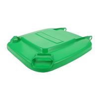 HIAKDOFT Tapa para Cubo de Basura de 50L Exterior Plástico Resistente Verde Cubierta para Protección contra Lluvia Cierre Suave y Reducción de Olores Adecuado para Uso Sanitario y