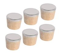 HIAKDOFT Tapón de Madera para Hervidor de Agua Caliente 6 Unidades Grande Tapón Aislante para Botella de Agua Accesorio Práctico para Uso Doméstico y Portátil