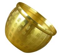 HIAKDOFT Tazón Decorativo de Cobre Feng Shui para Hogar Cuenco de y Adorno de Mesa Elegante para Oficina y Sala de