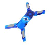 HIAKDOFT Ventilador Refrigerante Portátil para Laptop con Soporte Plegable Base USB con Luz LED Azul Enfriador Desmontable para Protección contra Sobrecalentamiento