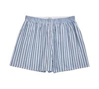 Hialegion Pantalones Cortos de Dormir en Algodón 101% Suave y Aireado Chica Pijama con Estampados Rayas Clásicas Subtiles Azul M