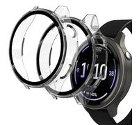 Hianjoo 2 Piezas Funda Compatible con Garmin Venu 4 45mm, con Protector de Pantalla Templado PC Cubierta Estuche Rígido, [Protección Completa] [Antiarañazos] Compatible con Venu 4 45mm, Transparente