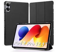 Hianjoo Funda Compatible con Xiaomi Redmi Pad 2 Pro 12.1", Slim Smart Protectora Folio Tablet Cover de Cuero con Función de Soporte Carcasa Compatible con Redmi Pad 2 Pro 12.1", Nergo