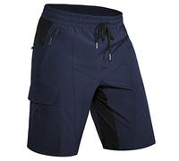 Hiauspor Pantalones cortos de senderismo para hombre, pantalones cortos de MTB, ligeros, de secado rápido, bermudas chinas, con 5 bolsillos, pantalones cortos de senderismo para exterior, trekking