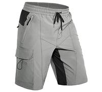 Hiauspor Pantalones cortos de senderismo para hombre, pantalones cortos de MTB, ligeros, de secado rápido, bermudas chinas, con 5 bolsillos, pantalones cortos de senderismo para exterior, trekking,