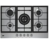 Beko HIAW 75225 SL hobs Negro, Acero inoxidable Integrado 75 cm Encimera de gas 5 zona(s)