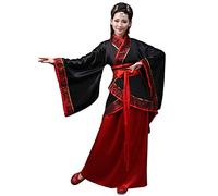 Hibasing Chino Antiguo Estilo Hanfu - Tradicional Tang Traje Retro Manga Larga Cosplay Traje de Rendimiento para Mujer