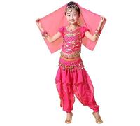 Hibasing Niños Danza del Vientre Traje Carnaval Egipto Niños India Ropa de Baile Niñas Bollywood Rendimiento Bellydance Ropa Set