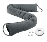 Hibate Burlete para Puerta 91 x 8 cm 1 kg, Aislante Bajo Puerta con Relleno de Poliéster y Perlas de Vidrio, Bloquea Corrientes de Aire, Frío, Polvo y Ruido, para Puertas y Ventanas