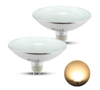 HiBay 2x Bombilla GU10 LED AR111 9W luz calida 3000K,Foco led GU10 800LM，Ángulo de haz de 120°Equivalente 75W Halógena para Restaurante,Cantina,Salón