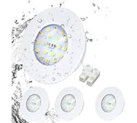 HiBay 4x Downlight LED Techo Empotrable5W Extraplano Redondo 5W Blanco Neutro IP44 Corte 60-68mm AC 220-240V Foco Empotrable LED Techo Ojo de Buey