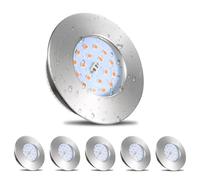 HiBay 6x Downlight LED Techo Empotrable 5W Extraplano Redondo Blanco Cálido 3000K IP44 Corte 60-68mm AC 220-240V Foco Empotrable LED Techo Ojo de Buey