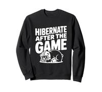 Hibernar después del Juego Funny Bear Football Lover Sudadera