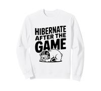 Hibernar después del Juego Funny Bear Football Lover Sudadera