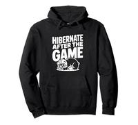 Hibernar después del Juego Funny Bear Football Lover Sudadera con Capucha