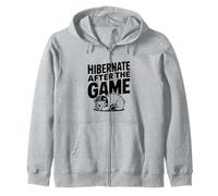 Hibernar después del Juego Funny Bear Football Lover Sudadera con Capucha