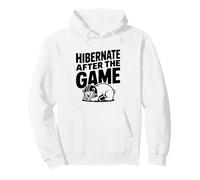 Hibernar después del Juego Funny Bear Football Lover Sudadera con Capucha