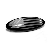 HIBEYO 1 unidad Emblema universal para auto con bandera americana en la parrilla delantera y puerta trasera Emblema para parrilla delantera y puerta trasera Compatible con Ford Oval Boot Insignia