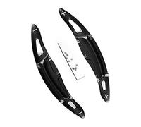 HIBEYO 2 piezas para Porsche DSG Volante Palanca de cambios Extensión Remos Volante para Porsche 718/918/911 Macan Cayenne Panamera Juego de repuesto Shift Paddles Shifter Interior Negro